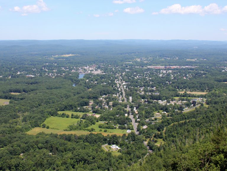 Easthampton from Mount Tom, Holyoke, Mass Lost New England