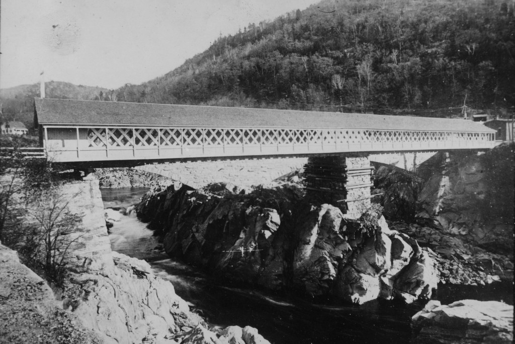 Tucker Toll Bridge, Bellows Falls, Vermont (2) - Lost New England