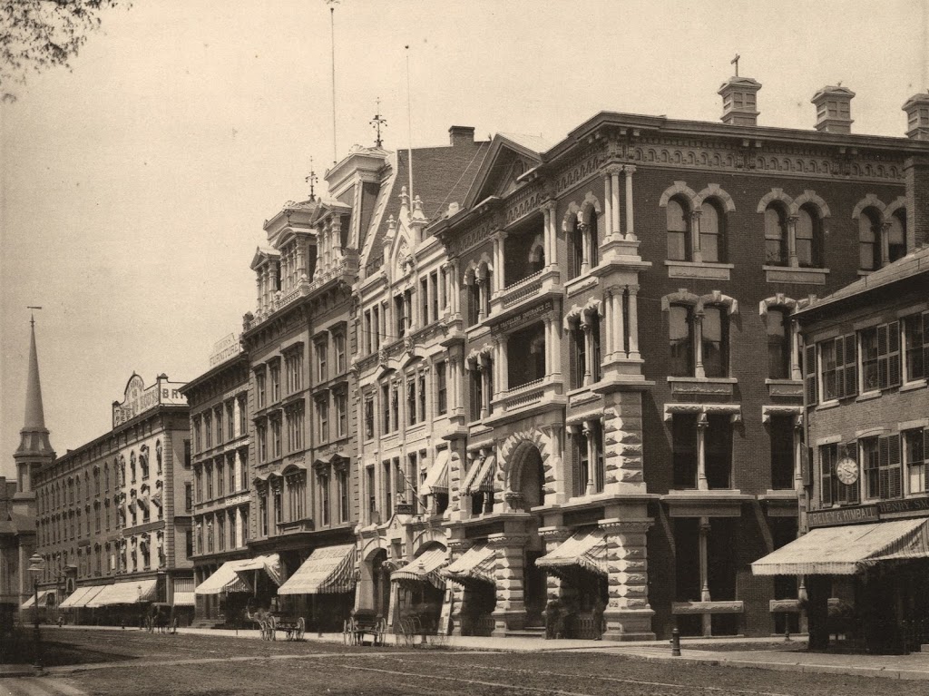 Main & Court Streets, Springfield, Mass - Lost New England