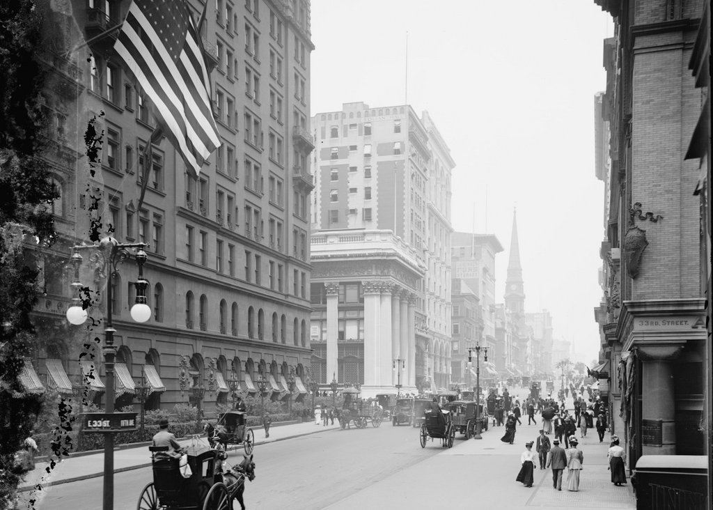 Fifth Avenue from 33rd Street, New York City - Lost New England