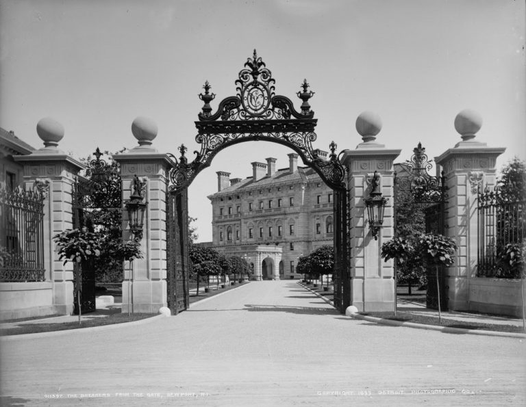 Ochre Point Avenue Gates at The Breakers, Newport, Rhode Island Lost