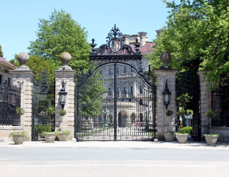 Ochre Point Avenue Gates at The Breakers, Newport, Rhode Island Lost