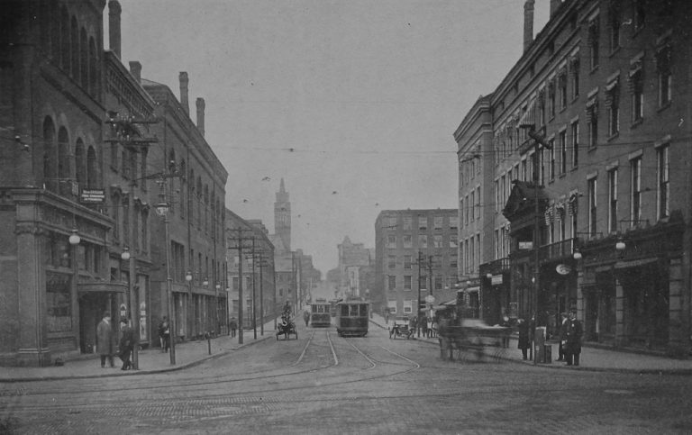 Dwight Street from Main Street, Holyoke, Mass - Lost New England