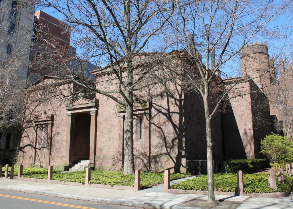 Exterior Of The Skull And Bones Secret Student Society On The Yale