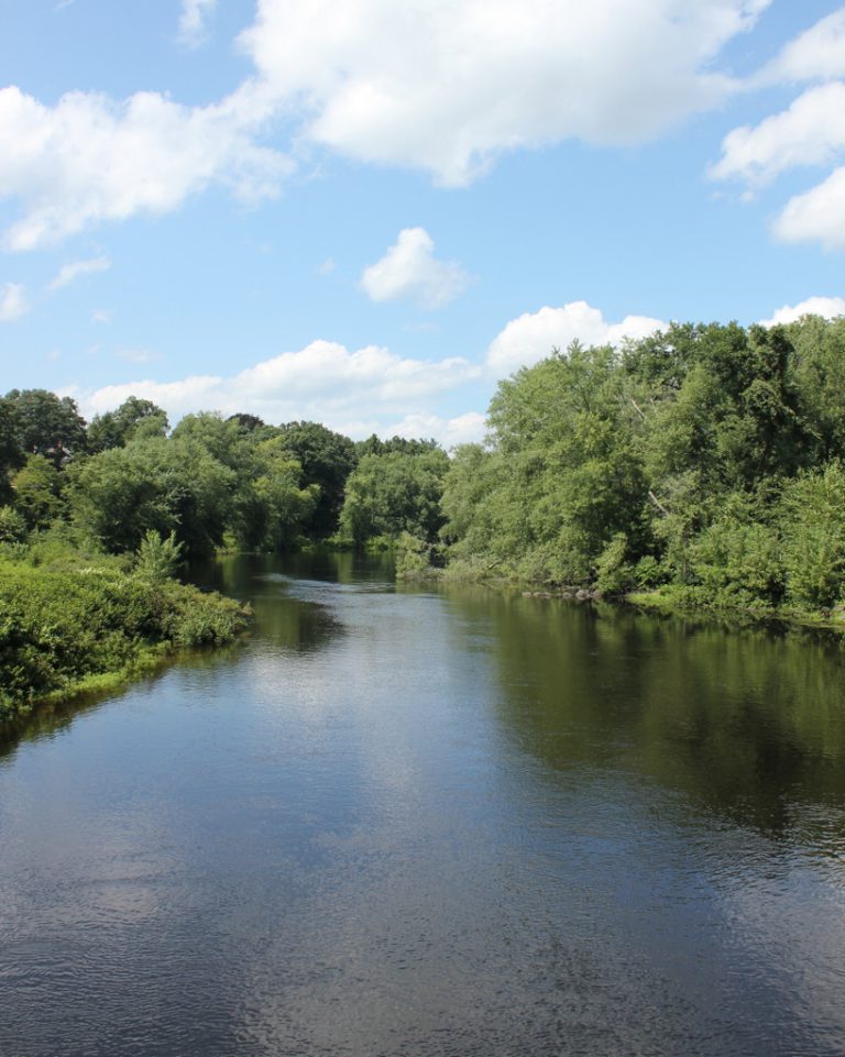 Concord River from Old North Bridge, Concord, Mass - Lost New England