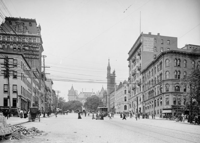 State Street from South Pearl Street, Albany, New York - Lost New England