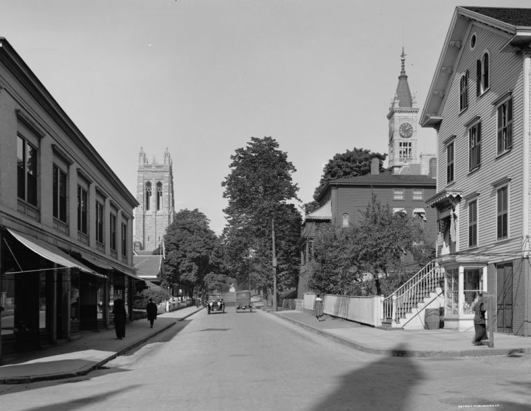 Rock Street from Pine Street, Fall River, Mass Lost New England